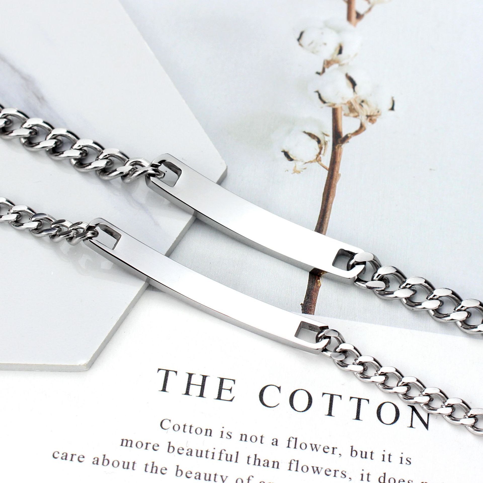 304 Stainless Steel Material Geometric Pattern Original Design Geometric 304 Stainless Steel Bracelets In Bulk