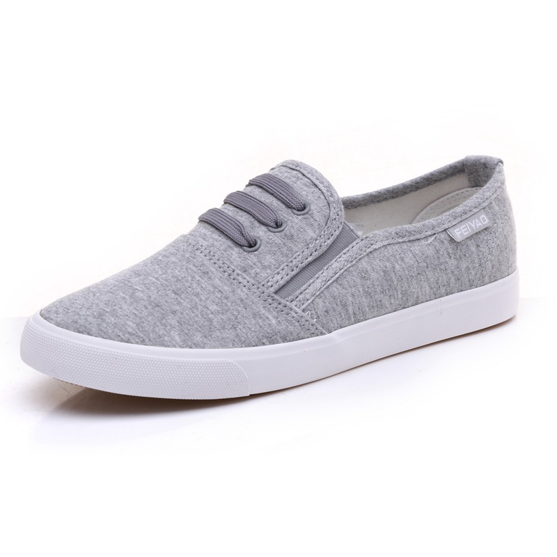 Feiyao canvas shoes women's Korean version versatile small white shoes
