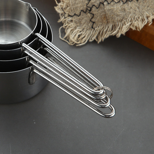 Factory direct sales stainless steel measuring spoon measuring cup measuring spoon measuring instrument stainless steel measuring spoon set coffee measuring spoon measuring spoon