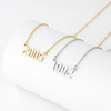 Necklace stainless steel, jewelry, accessory, suitable for import, new collection, 2022