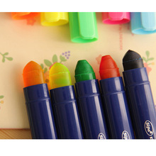 中柏代理897粗涂鸦油性记号标记笔 创意糖果色固体荧光笔果冻笔