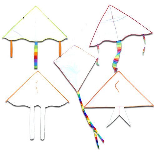Wenhua Windmill Kite Wholesale Foreign Trade New Blank Scribble Hand-drawn Coloring Kite Teaching Children Painting Kite