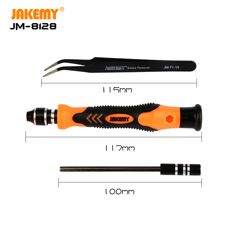 JM-8128亚马逊45件套铬钒钢螺丝刀套装 苹果手机电脑眼镜钟表工具