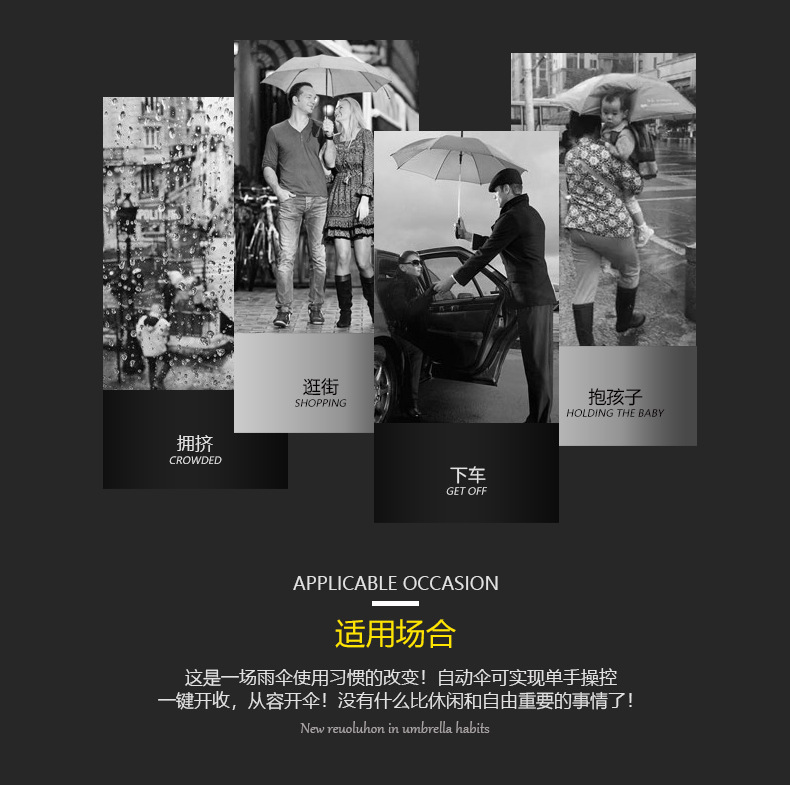 34寸超大高尔夫伞广告伞礼品雨伞防风酒店雨伞玻纤骨架可定制L