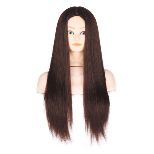 Wig model head, hair braiding practice head, teaching head model, hairdressing hair cutting and styling teaching wig head model