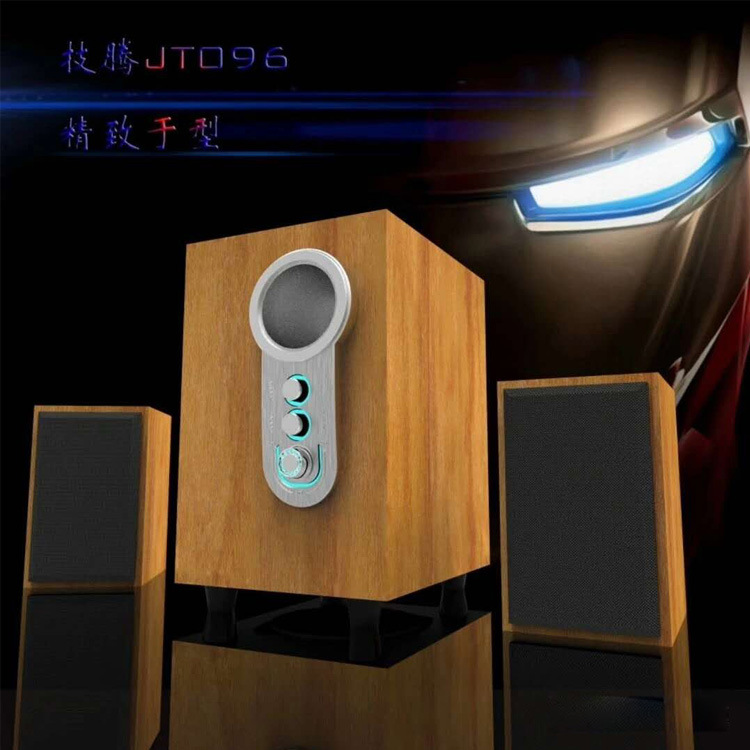 音箱定制LOGO台式机笔记本电脑USB木质低音炮手机小音响一件代发|ms