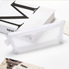 Triangular transparent pencil case, universal stationery suitable for men and women, storage box, Korean style, new collection