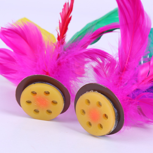 Wholesale feather shuttlecock competition designated large flower shuttlecock, durable kick shuttlecock, feather shuttlecock, colorful keys