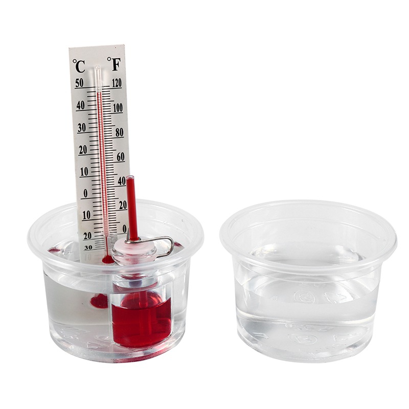 小学生创意小制作自制温度计热胀冷缩实验科技diy材料包科教玩具