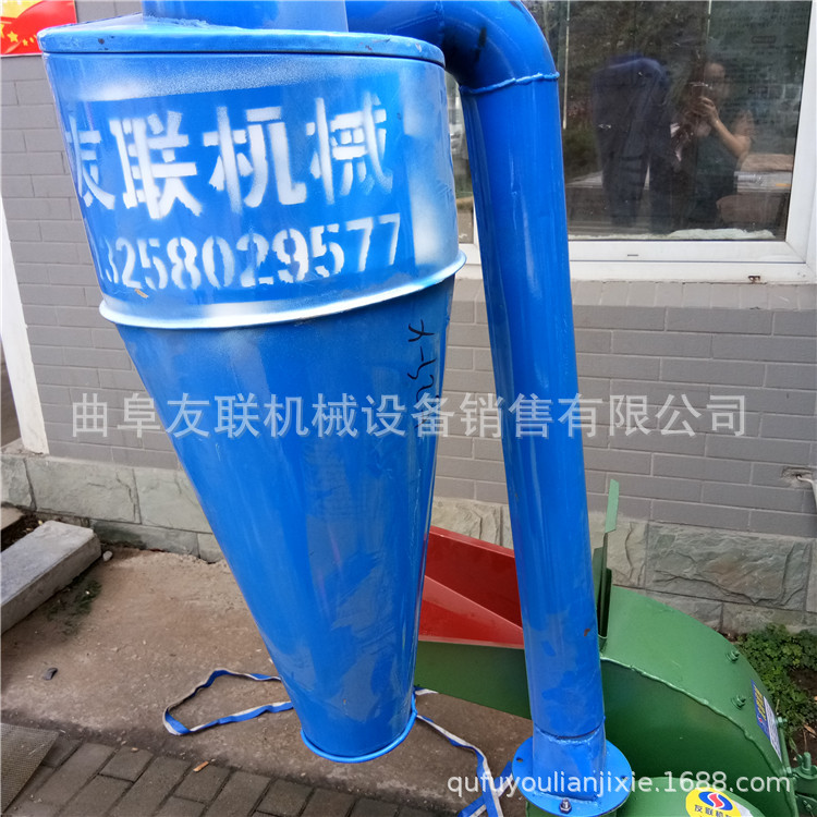 秸秆花生秧沙克龙饲料粉碎机 锤片式粉碎机 畜牧养殖秸秆打糠机68