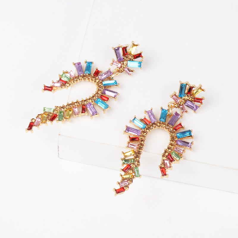 New Geometric Personality Earrings Korean Earrings display picture 2