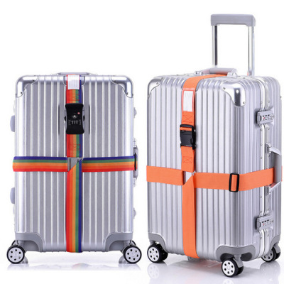 厂家直销一字带密码打包带旅行箱捆绑带行李打包带固定一字绑带