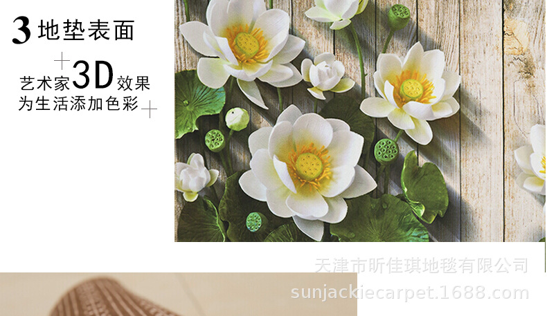 Jiaqi factory wholesale floor mat cartoon door mat kitchen floor mat bathroom floor mat carpet LOGO floor mat