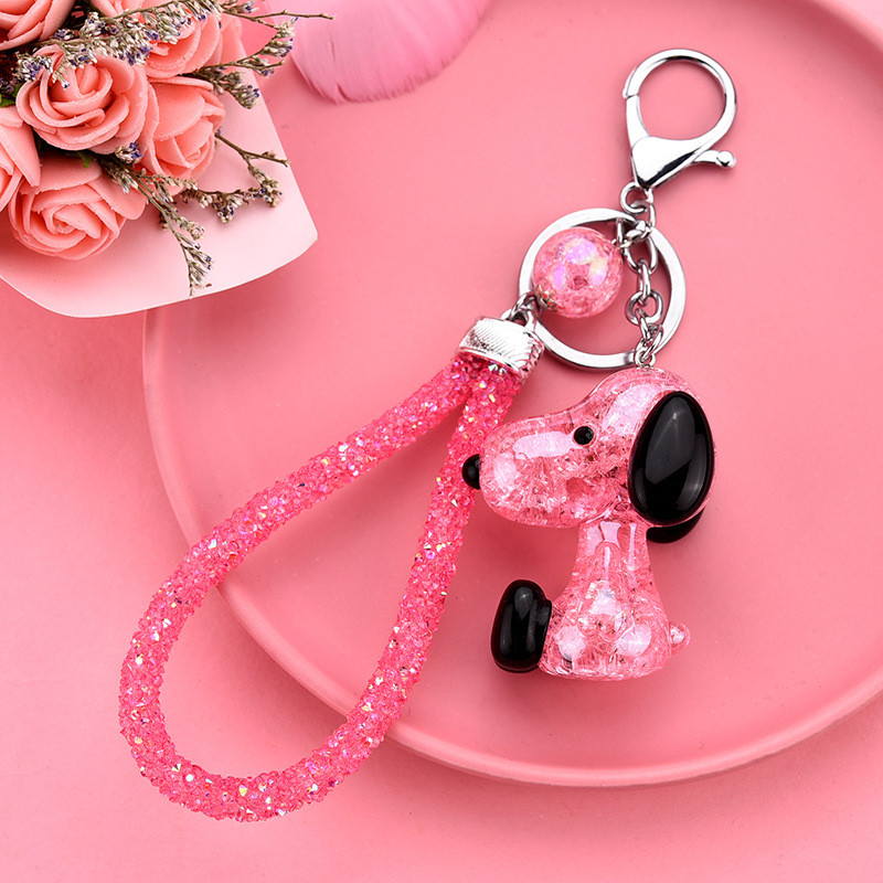 Creative Acrylic Bubble Puppy Keychain Wholesale Nihaojewelry display picture 1