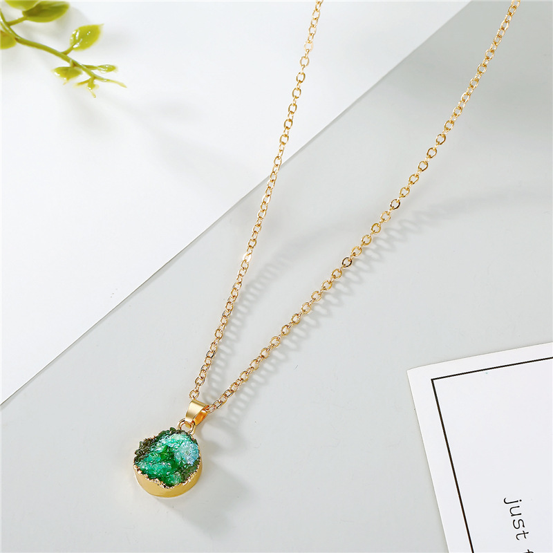 Wholesale Jewelry Fashion Round Alloy Pendant Necklace display picture 5