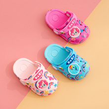 夏季新品1-2岁3儿童洞洞鞋女宝宝防滑软底室内凉拖幼儿男童沙滩鞋
