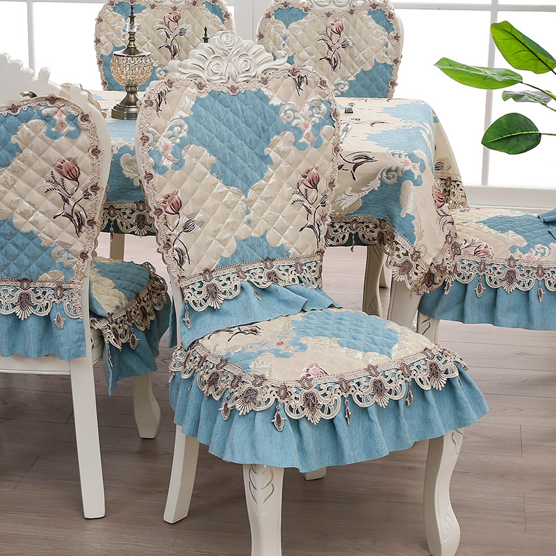 欧式郁金香蓝椅垫 (7)