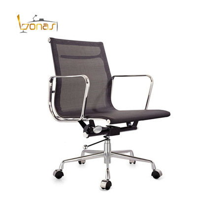 Factory Outlet Staff member Meeting Room Front Free and unfettered Swivel chair Metal skeleton Lifting leisure time to work in an office Mesh chair