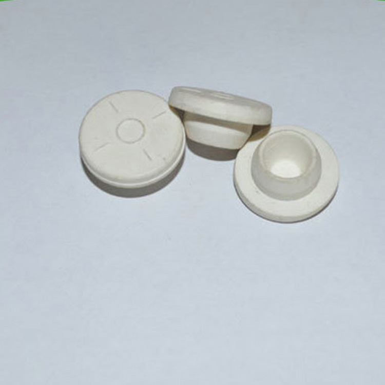 20mm小型白色橡胶塞批发 输液翻边橡胶塑料模制易刺型输液瓶塞