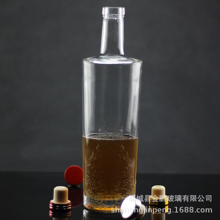 酒瓶厂家定制750毫升伏特加酒瓶700毫升威士忌酒瓶