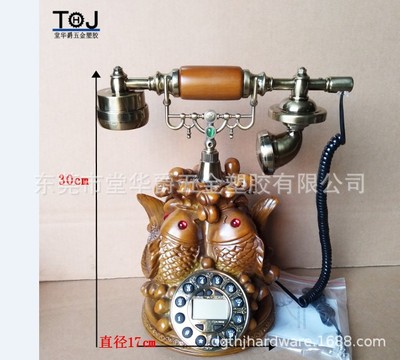 秋季特价厂家清仓仿古电话机复古电话机家用电话机座机鱼水情深Y1|ru