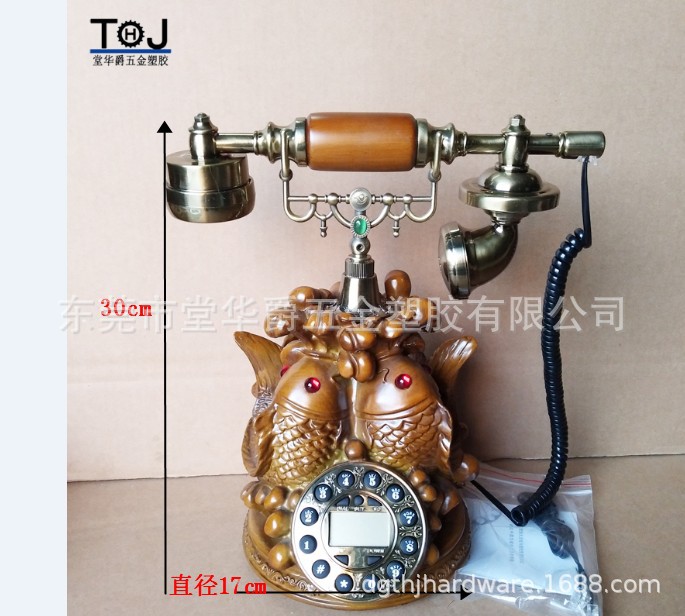 秋季特价厂家清仓仿古电话机复古电话机家用电话机座机鱼水情深Y1|ru