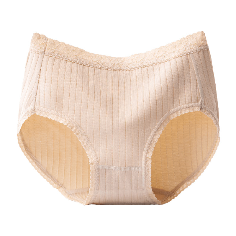 内裤女纯棉全棉裆抗菌少女中腰女生日系女士无痕大码三角底裤裤头