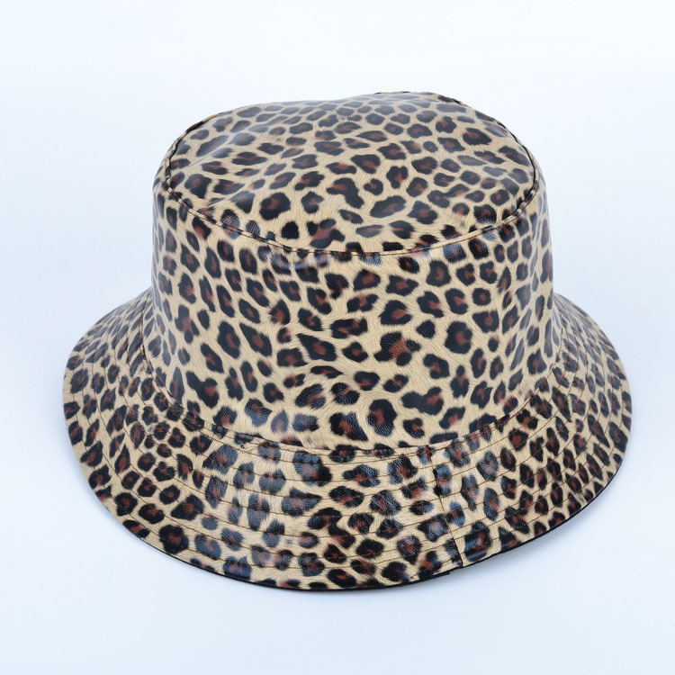 Women's Basic Leopard Big Eaves Bucket Hat display picture 4