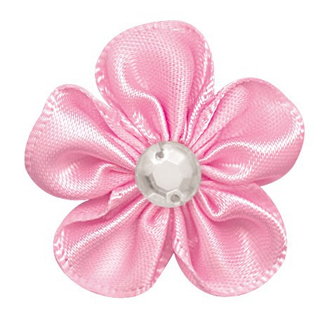 Yao Ming tejido a mano 3cm cinta flor horquilla accesorios decorativos DIY hecho a mano material de producción creativa cinta flor