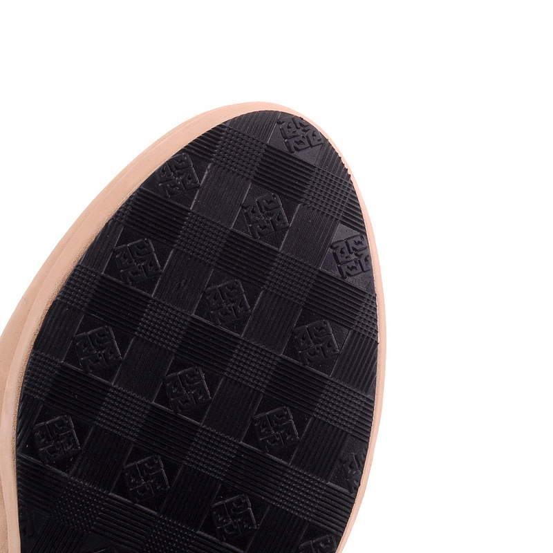 Elegant Matte Pu Platform High Heels With Rhinestone Bow Detail_voghion.com