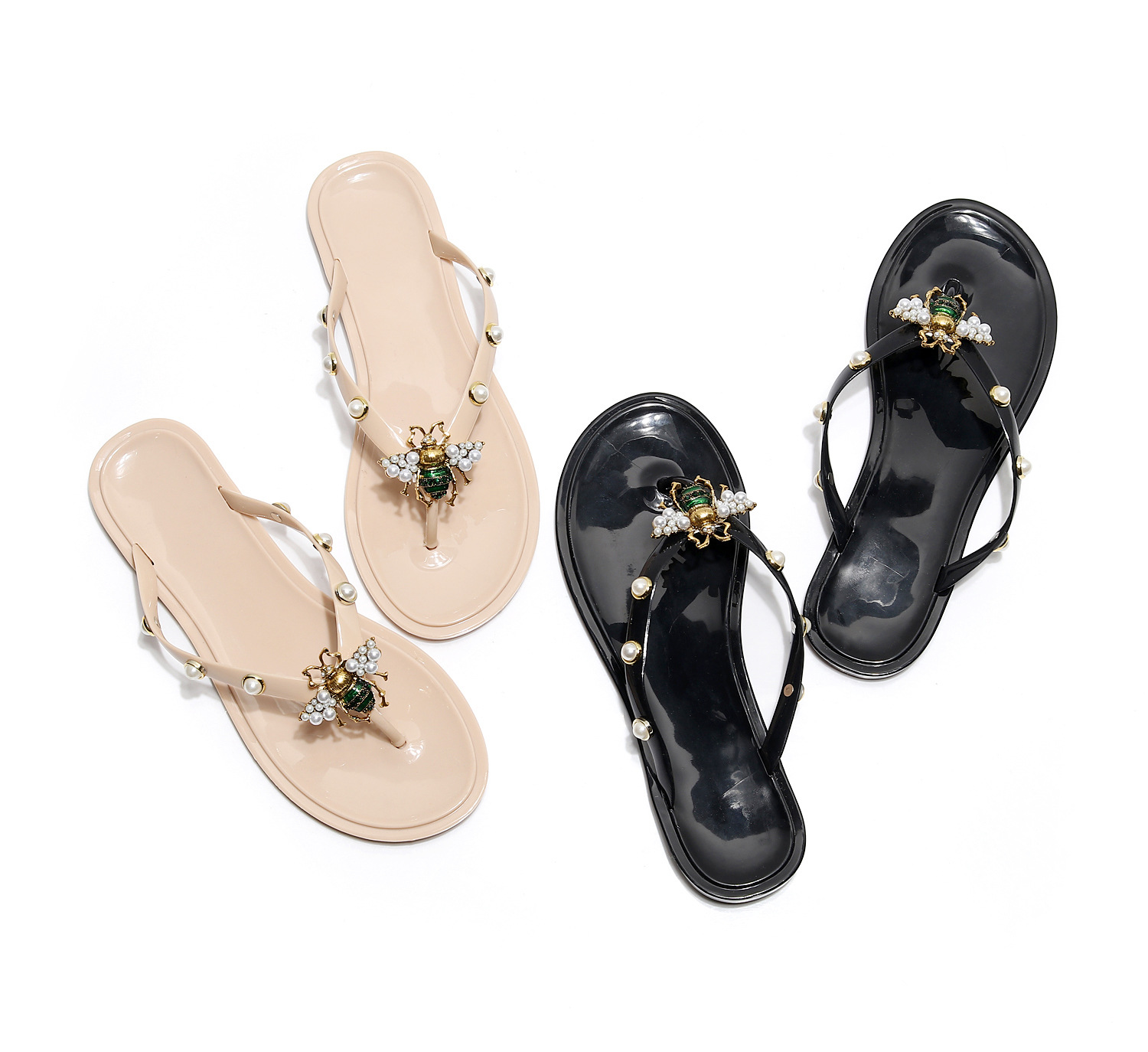 Stazione indipendente transfrontaliera taglie forti all'ingrosso Wish Sandali moda estivi da donna Craft Little Bee Herringbone_voghion.com