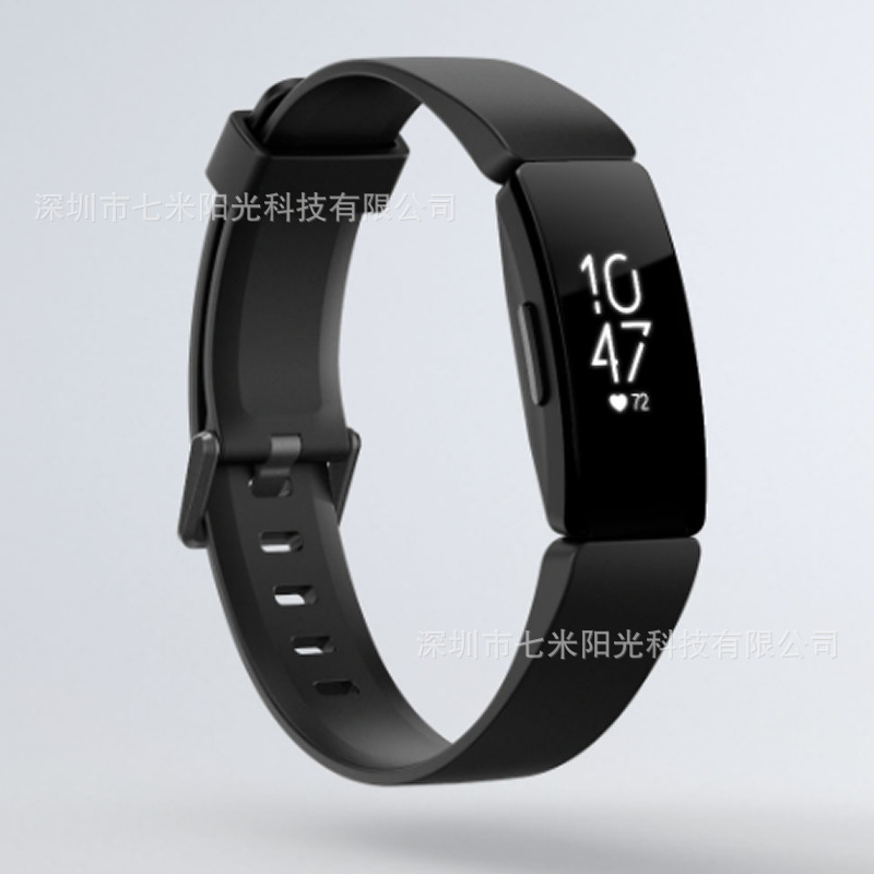適用fitbit inspire hr矽膠表帶單色官方款替換運動腕帶現貨批發