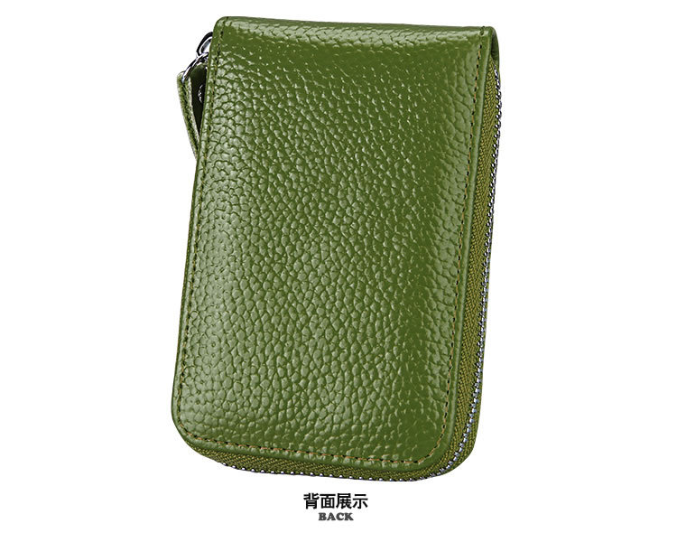 60g Weight Zipper Closure Type Business Occasion Genuine leather Material Solid Color Pattern Unisex Gender Coffee, Royal Blue, Orange, Dark Blue, Pink, Purple, Red, Green, Yellow, Black Color Unisex Solid Color Genuine Leather Coffee Royal Blue Orange Zipper Card Holders 48