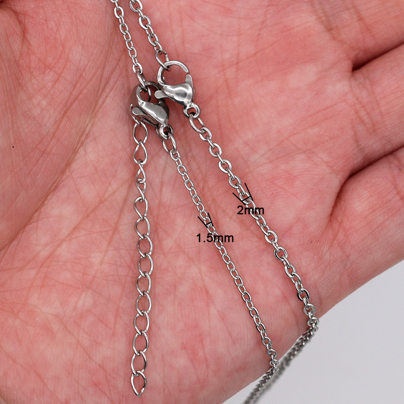 Solid Color Pattern Simple Style Style 10 PCS/Package 1.5mm 2MM 304 Stainless Steel Solid Color Chain