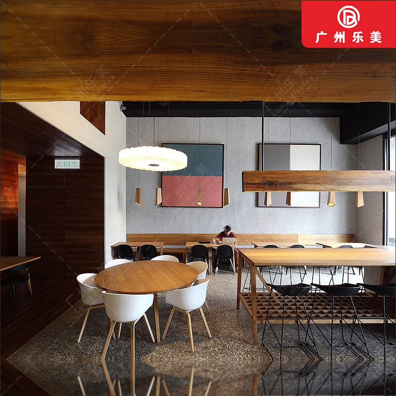 厂家定制奶茶店木质展示架上墙陈列 实木展示柜台 木质展柜制作