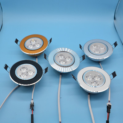 led3w high-power Ceiling Spotlight Adjustable angle Embedded system All aluminum Light body engineering Shangzhao hotel