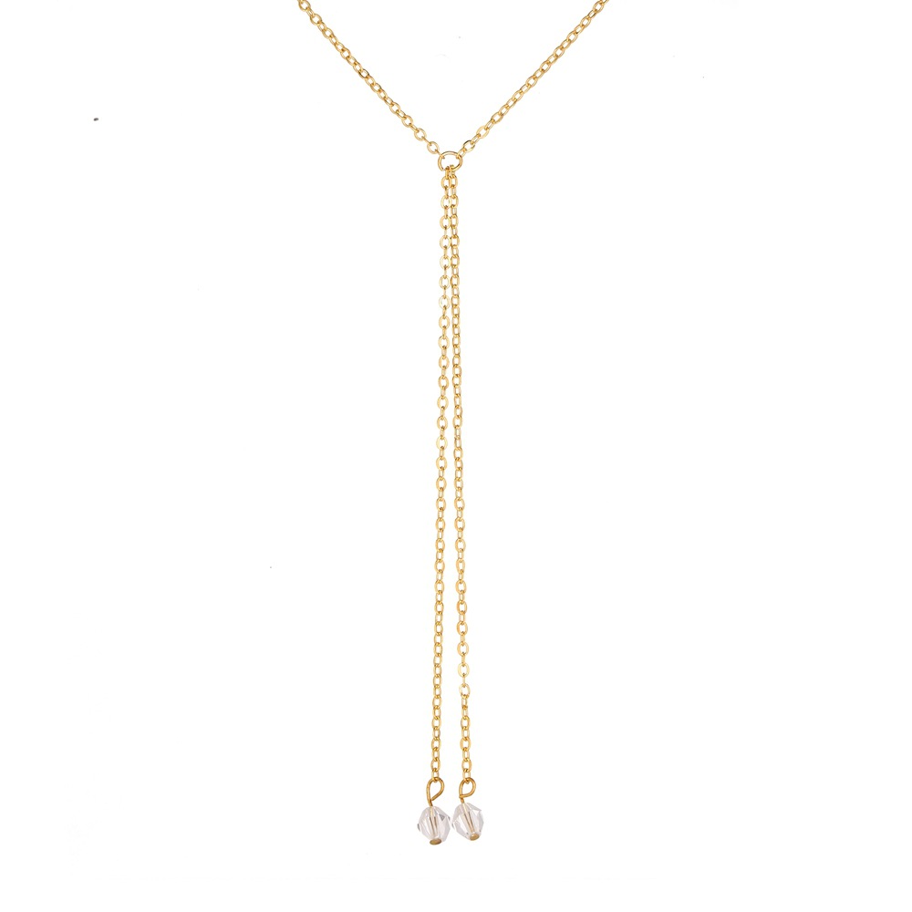 Fashion Letter Alloy Plating Artificial Crystal Womenu0027S Pendant Necklace 1 Piece