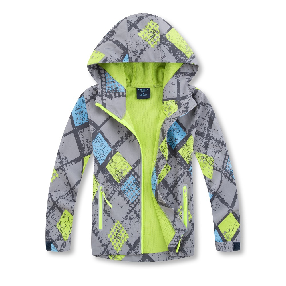 2019 Spring Boys' Outdoor Running Hiking Waterproof Raincoat Jacket Windbreaker Jacket Waterproof Breathable Elastic