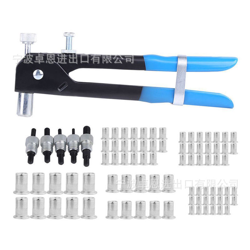 106 PC 手动铆螺母枪套装 M3-M8 HAND RIVET TOOL