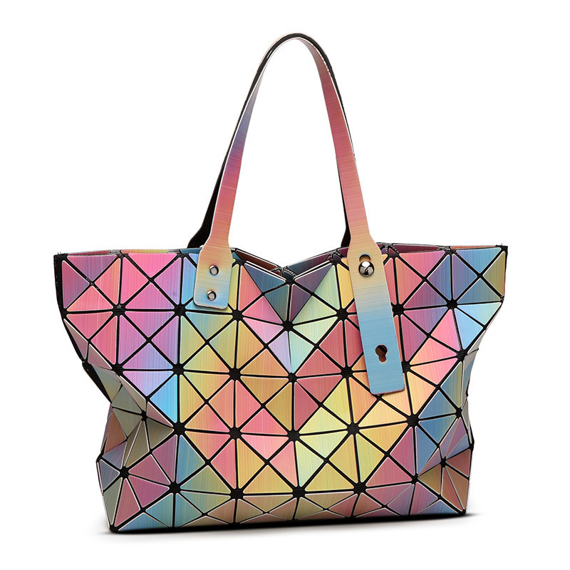 7 * 8 japanesch a koreanesch Trend 3D Reebou Laser Shooting Handtasche zesummeklappbar Rubik's Cube Geometrie Grouss Kapazitéit Villfälteg_voghion.com