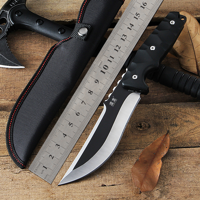 退役刀具防身短款开刃随身高硬度特种兵军工直刀户外野外求生军刀