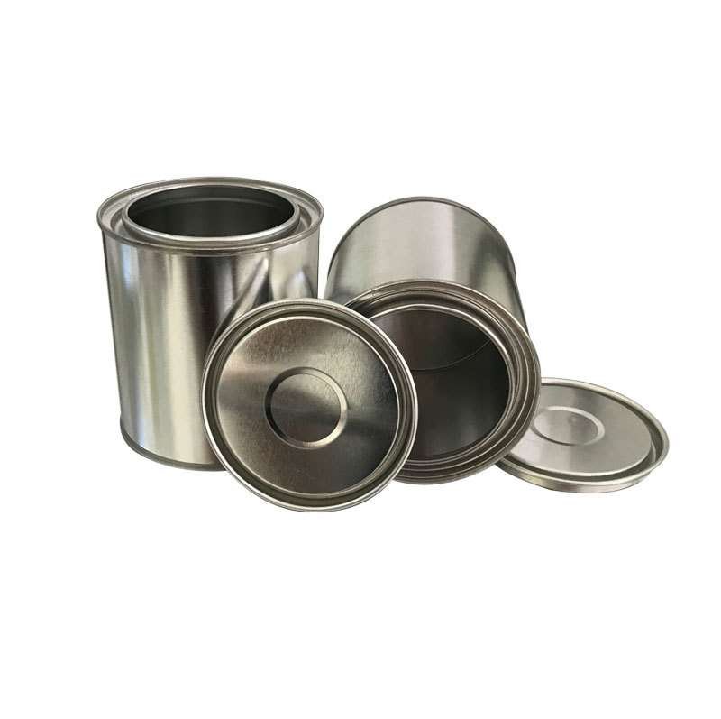 凤鸣厂家250ML素铁白厅马口铁胶水油漆圆罐 PVC管道输送带胶水桶