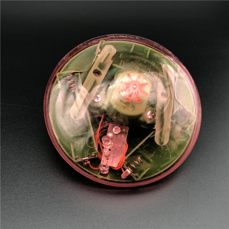 UFO外星飞碟七彩发光电动陀螺