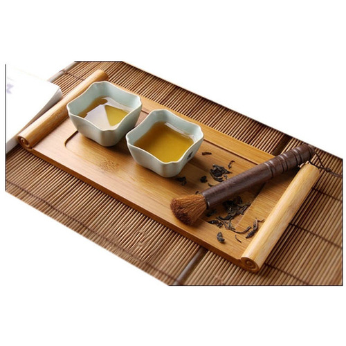 Manufacturer wholesale Meng Zong bamboo bamboo scroll tea tray new style small Japanese saucer single layer tea ceremony tray