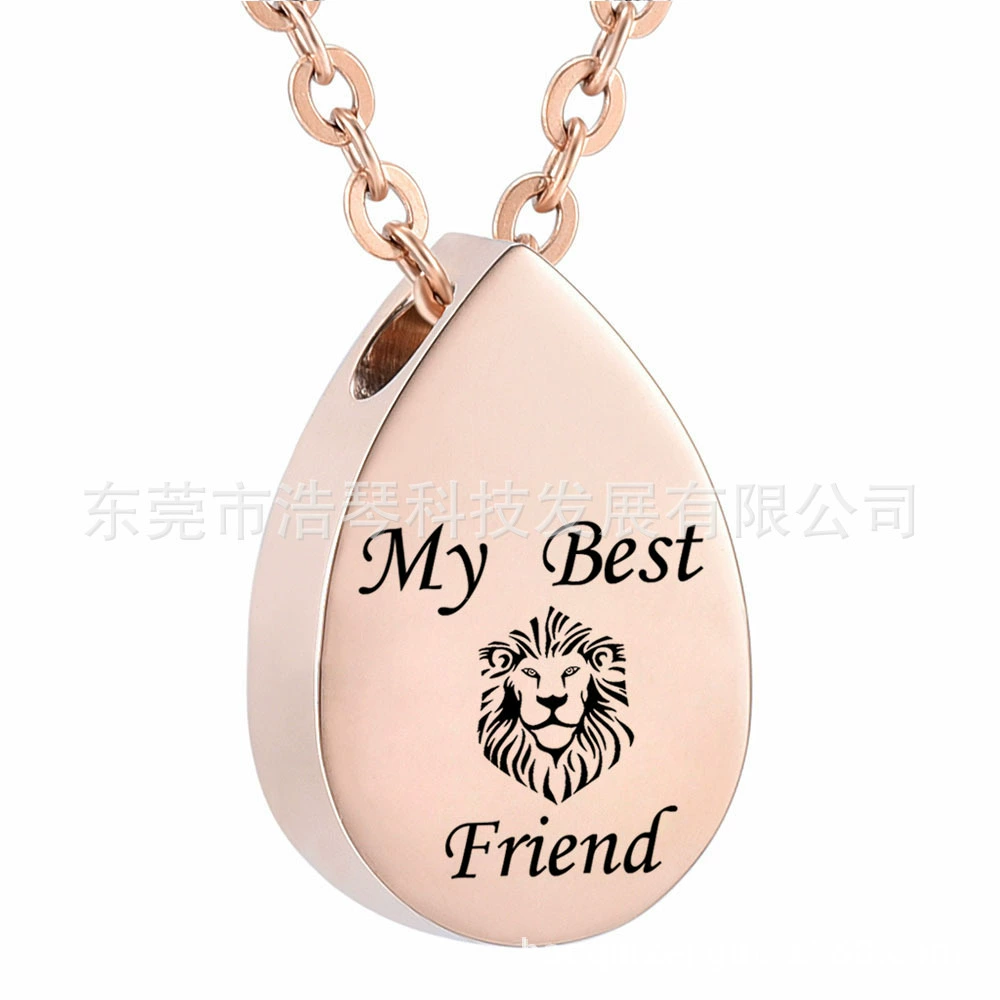 Трансграничная электронная коммерция горячая Распродажа памятное ожерелье из пепла для домашних животных КАПЛЕВИДНАЯ шкатулка кулон Модные аксессуары для флаконов духов