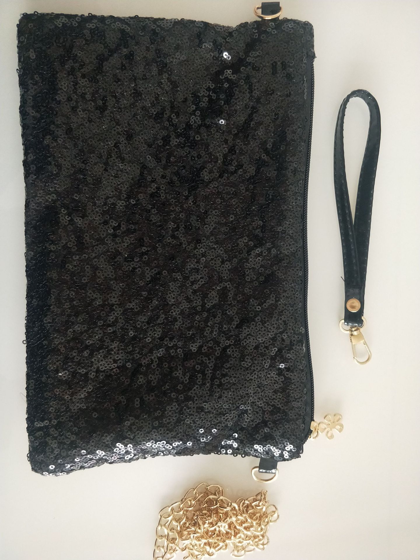 Manufacturer direct selling new European and American fashion Sequin chain bag women's bag single shoulder bag local tyrant gold women's bag