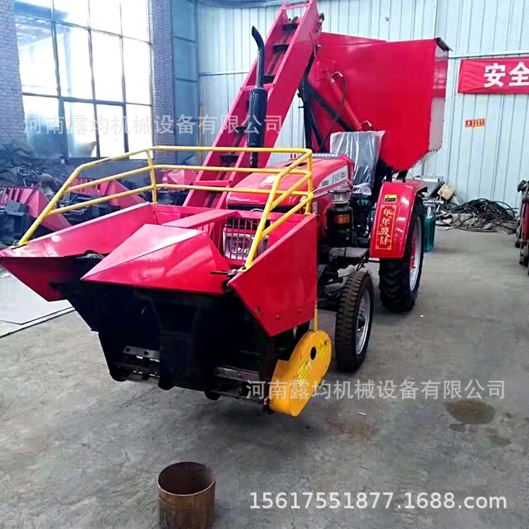 小型背负式两垄玉米收获机 秸秆收割机 新疆柴油四轮拖拉机收割机