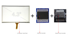 4.3寸4线电阻式触摸屏+触控芯片+USB转换芯片