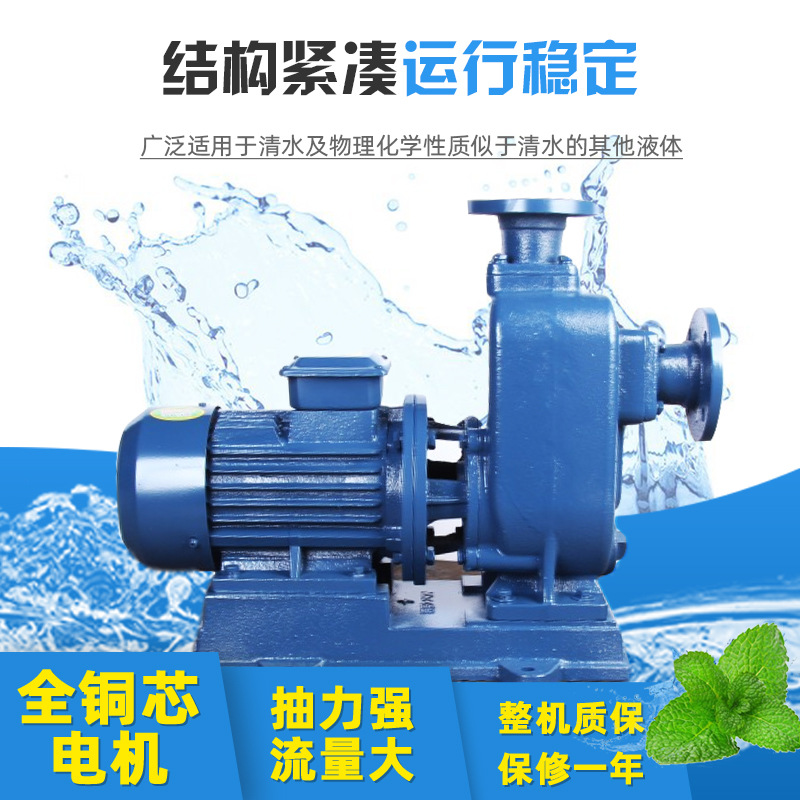 BZ直联自吸清水泵80BZ-40卧式离心泵100BZ-32大流量抽水泵80BZ-50