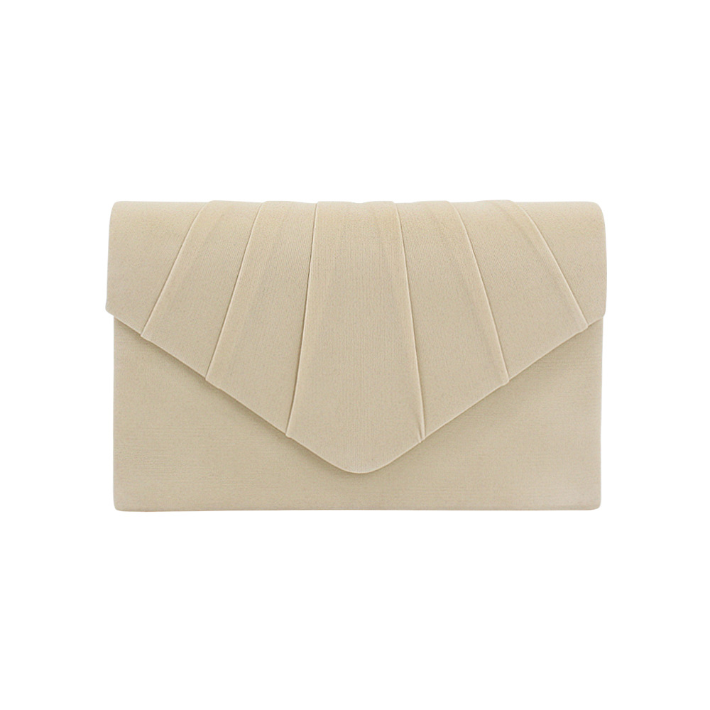 Yellow Red Light Grey Plush Solid Color Square Clutch Evening Bag display picture 6